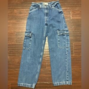Levi’s Silver Tab Women’s Jeans 27x28 ‘94 Baggy Cargo Blue High Rise Denim 1990s